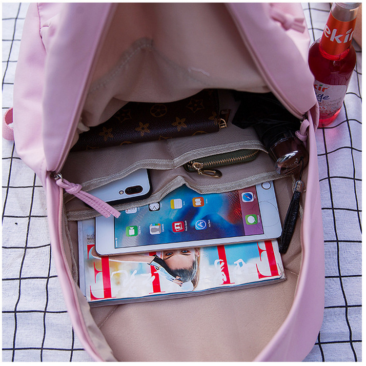 Girl's Waterproof Nylon School Bag Girl's Waterproof Nylon School Bag