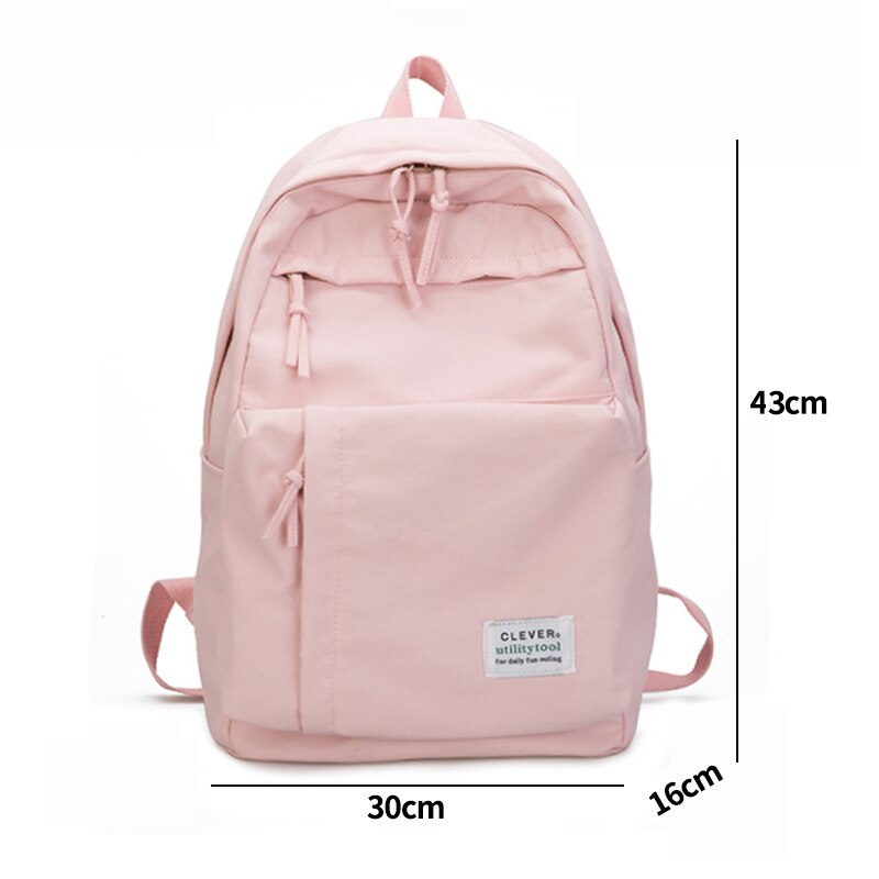 Girl's Waterproof Nylon School Bag Girl's Waterproof Nylon School Bag