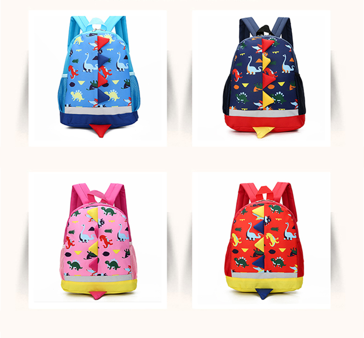 Cartoon Dinosaur Shaped Kid's Backpack